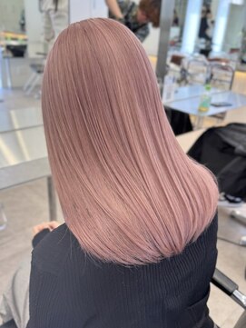 サンクマーケット 渋谷(cinq MARKET) 渋谷ピンクベージュカラーペールピンクカラー顔周りレイヤーボブ