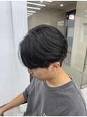 メンズカットメンズ曲がる縮毛矯正メンズセンターパート