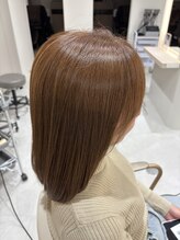 ルシエバイファブリック(Lucie by fabrique) ダブルカラー×ツヤブラウン