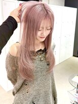 ゲームバイアランスミシー 心斎橋(GAME by Alan Smithee)&nbsp;ペールピンク/ピンクカラー/ダブルカラー/ケアブリーチ/髪質改善