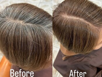 ナロ(NARO)の写真/【髪質改善/脱白髪染め/白髪ぼかし】ファッションカラーで白髪も活かせるスタイルに◇