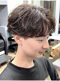 前髪イメチェンピンクベージュクールショートレイヤーカット