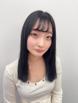 ロサ ファイブヘアー(Rosa..5Hair) 黒髪セミロングスタイル