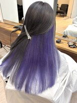 トーン バイ キャラ 池袋(TONE by Chara) 高発色!インナーパープルカラー/ケアブリーチ【南池袋美容室】