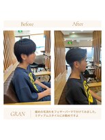 グランバイ アトリエドングリ(Grand × AtlierDonguri)&nbsp;お客様髪質改善データ2055（フェザーパーマ）