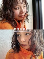 ダブル(DOUBLE)&nbsp;ラフに決まるウェーブボブ