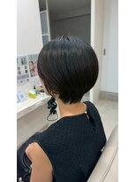 レイネ 人形町(Rayne') ダークパープル/ナチュラルショート/夏のヘアアレンジ/人形町