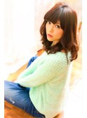 【ローレン】ナチュラルな無造作小顔ミディアムボブ・小顔×美肌