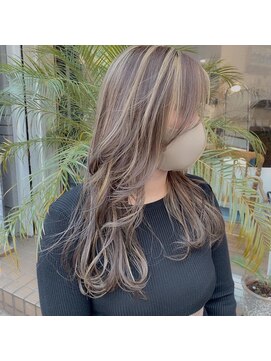 カルフール ロコ 草加西口店(Carrefour LOCO) ハイライトカラー☆オリーブカラー