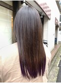 酸熱トリートメント×裾カラーパープル【千葉】