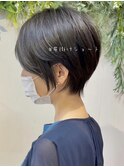 イメチェンショート/前髪/黒髪ショート