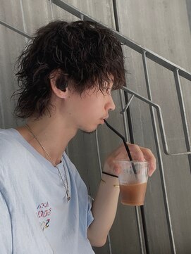 リアイス(Re:ICE) 黒髪波打ちスパイラルマッシュウルフ