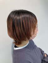 コワファーストナガサキシャンプーボーイ(COIFF1RST NAGASAKI SHAMPOO BOY)&nbsp;根黒×オレンジブラウングラデーション