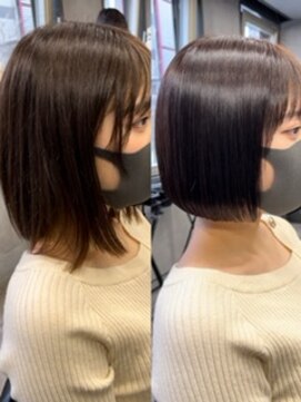 アイユー(ii+U) ボブ　艶髪　髪質改善　まとまるボブ　丸みボブ