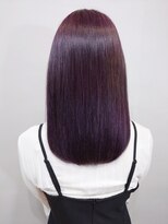 アロマヘアルーム 横浜店(AROMA hair room)&nbsp;大人ガーリーモードツヤ感カシスピンクミディ/横浜/横浜西口