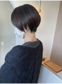 ハイライトショートヘアダブルカラーインナーカラーオージュア