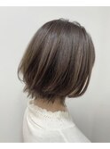 くびれボブ☆アッシュベージュ20代30代40代おすすめスタイル