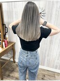 バレイヤージュ　シルバーグレージュ