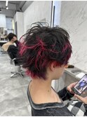 派手髪エンドカラー