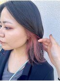 イヤリングカラー×コーラルピンク