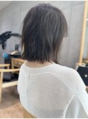 say.黒髪ボブルフネビージュ小顔ワンレンアッシュブラック透明感