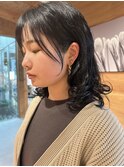 カーリーヘア/パーマヘア/ウェーブ/ミディアムヘア