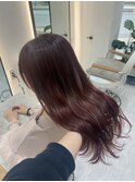 韓国風ヘア/ピンクブラウン/髪質改善/Zina博多筑紫口店