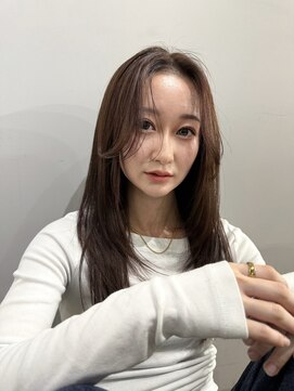 スイ(SUiii) 顔周りカット/レイヤーカット/マロンブラウン【札幌/大通】