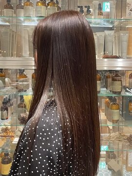 オーガニック リブ 川越(organic+live) 大人ガーリー大人美人透明感ニュアンスカラーくすみブラウン