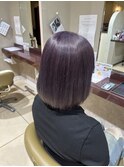 ラベンダーグレージュ/ダブルカラー/ハイトーン/寒色系