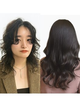 シエル 青森店(CIEL)の写真/「似合わせパーマ」でお手入れ簡単。毎日が可愛くなる。[青森/レイヤー/韓国/パーマ/顔まわり]