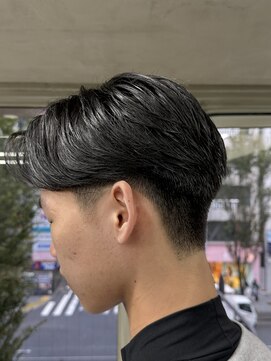 ニコ トウキョウ ロジック(nico TOKYO Logic) メンズセンターパート曲がる縮毛矯正アップバング