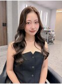 【福岡美容室/小山田】博多韓国ヘア/センター分け前髪顔周り