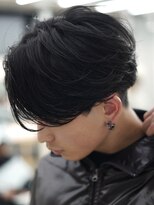 ノード(NODE)&nbsp;センターパートニュアンスパーマ波巻きスパイラルパーマフェザー