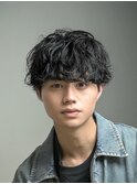 マッシュ　大人シャドウパーマ　刈り上げなし