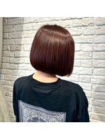 グッドネイバーズ 水戸赤塚(GOOD NEIGHBORS)&nbsp;【艶髪×タイト】ぷつっとラインのミニボブ／カシスボルドー