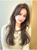 ミニウルフレイヤーカット顔周り前髪韓国ミディアムロング/池袋