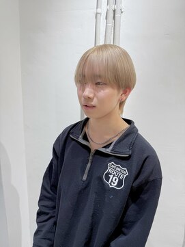 ミュー(Mu) ミルクティーベージュ 初ブリーチ 初カラー