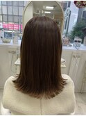 ダークパープル/ナチュラルショート/夏のヘアアレンジ/津田沼
