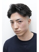 ルックグッドストア(LOOK GOOD STORE) スキンフェードサイドパート73フェザーパーマニュアンスパーマ
