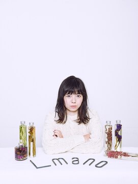 エルマノ 仙川(L mano) 優しく揺れるミディアムパーマスタイル[Lmano仙川]