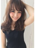 バランスロング（ボルドークラシカル厚めバング