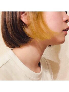 エミュー(emue) emue京都○大人かわいいショートボブことりベージュ＋○中島