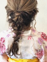 スーパーカット 元町店(SUPER CUT)&nbsp;浴衣アレンジ　編みおろし　結婚式、成人式、卒業式