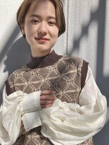 エマエコル(Emma ecole)&nbsp;Emma ecole ベージュカラー×フェイスフレーミング by.mai