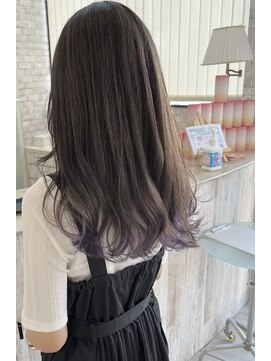 ラグ(RAG) エアーグレージュ／インナーラベンダー