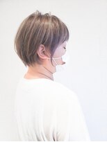 シルバーグレージュ×ショート