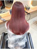ダブルカラーピンクベージュミルクティーベージュイルミナカラー