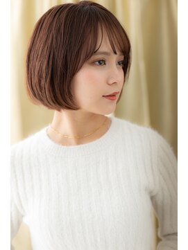 カバーヘア イヴ 戸頭店(COVER HAIR EVE) 斜めバンググレーベージュヘルシースタイルY戸頭20代30代40代