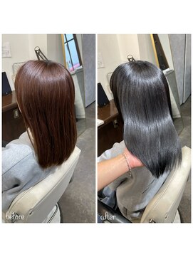 ムーブ(Moob) 抜け感＆透明感抜群ブルージュカラー【別府】